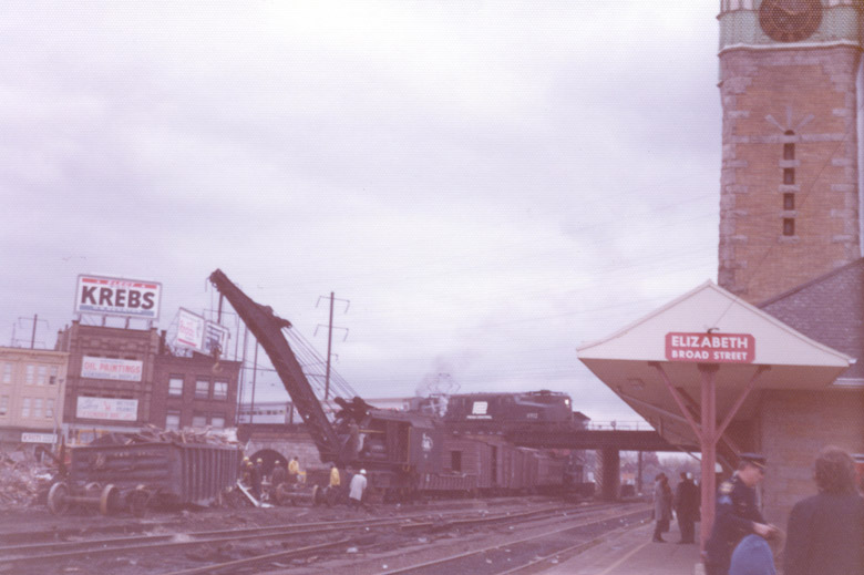 CNJ wreck at Elizabeth, NJ